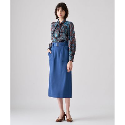 ビックペイズリープリントボウタイブラウス | ANAYI/アナイ | 三越