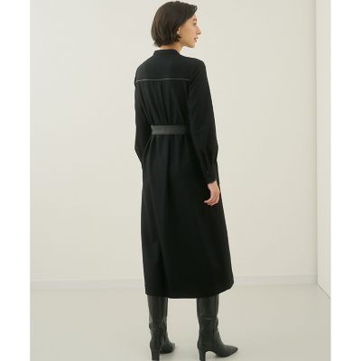 ウールジャージーレザーコンビ ワンピース | ANAYI/アナイ | 三越