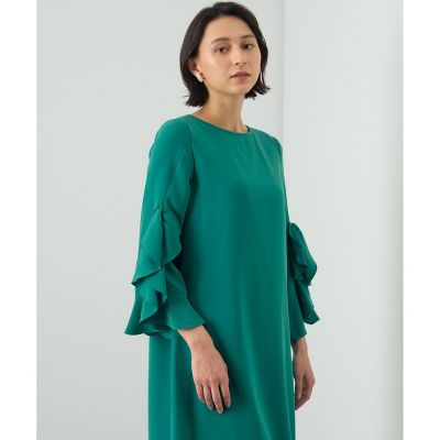 トリアセコンパクトラッフルスリットワンピース | ANAYI/アナイ | 三越 