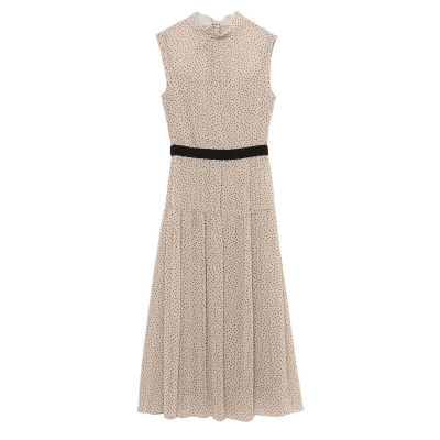 美品 ANAYI アナイ シフォンドットティアードワンピース ベージュ 36 シフォンドットティアードワンピース | ANAYI/アナイ | 三越伊勢丹