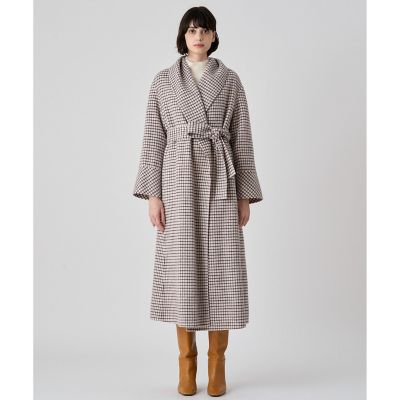 ANAYI チェックリバーショールカラーコート リバーチェックショールカラーコート | ANAYI/アナイ | 三越伊勢丹
