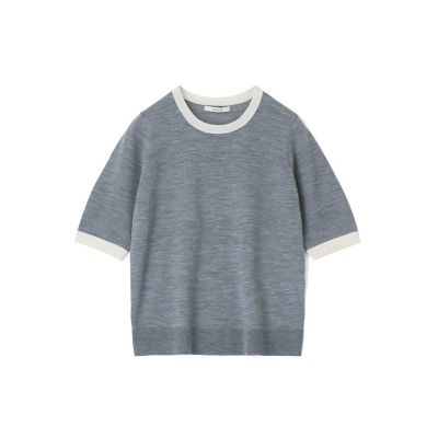 ANAYI アナイ グラデーションパールクルーネックプルオーバー 38