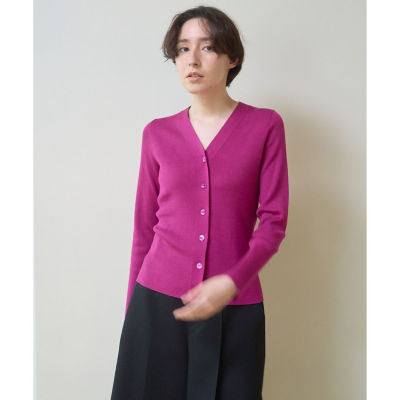 値下げ中 美品 ANAYI ウール シルク カシミヤ リブ ニット カーディガン BPF01_10_10222816060_5108?$