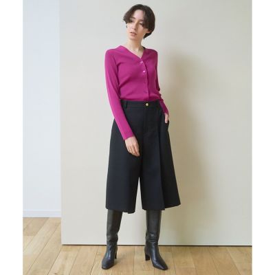 【美品】アナイ ウールシルクリブVネック カーディガン ウールシルクリブVネック カーディガン | ANAYI/アナイ | 三越