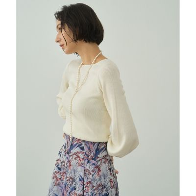 ウールシルクリブフロンタブル プルオーバー | ANAYI/アナイ | 三越