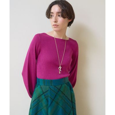 ウールシルクリブフロンタブル プルオーバー | ANAYI/アナイ | 三越