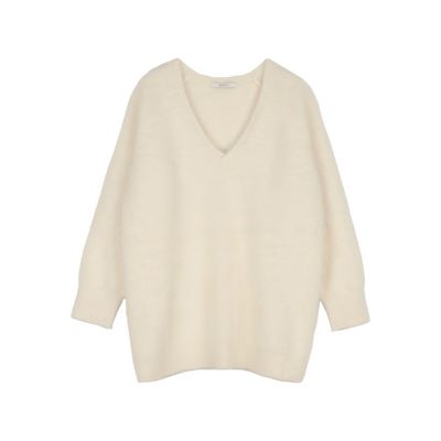 ＜ANAYI＞ＦＬＵＦＦＹ天竺Ｖネック　プルオーバー
