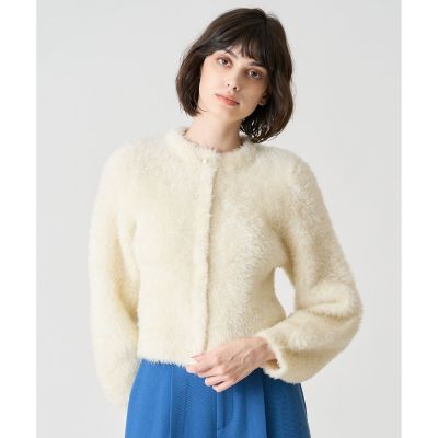 ANAYI アナイ カシミヤシルクアルパカ混ニットブルゾン カーディガン38 アナイ ANAYI カシミヤシルク アルパカ混 ニットブルゾン