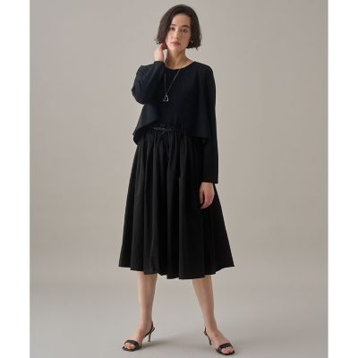 ANAYI タフタ切り替えボレロ38