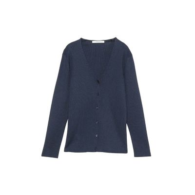 美品☆アナイ ニット アセテート アンサンブル カーディガン ネイビー 美品☆アナイ ニット アセテート アンサンブル カーディガン