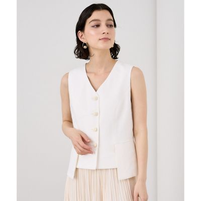 セットアップ対応商品】ラミーストレッチペプラムジレ | ANAYI
