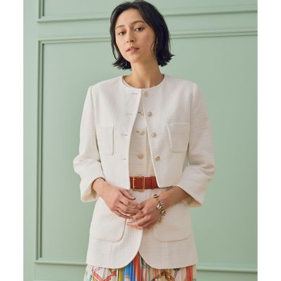 ANAYI｜コットンオックスパッチポケットジレ | Rakuten Fashion