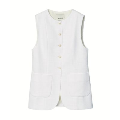 リ*ナ様 コットンオックスパッチポケットジレ ANAYI｜コットンオックスパッチポケットジレ | Rakuten Fashion