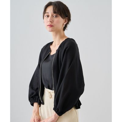 コットンポリメッシュブルゾン