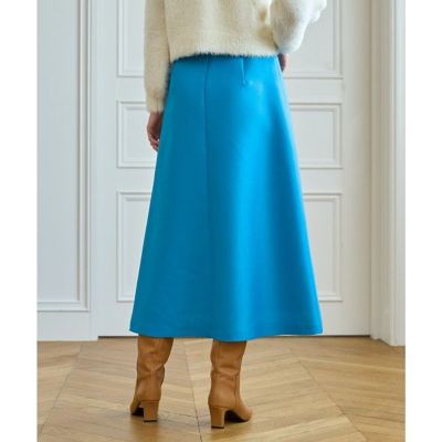 ＜ANAYI＞シルキーダブルクロスＡライン　スカート