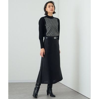 【378】現行品　アナイ　シルキーダブルクロスＡライン　スカート シルキーダブルクロスAライン スカート | ANAYI/アナイ | 三越