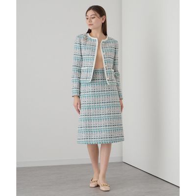 【セットアップ対応商品】リリヤンミックスツイードタイト　スカート