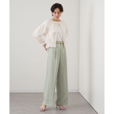 ANAYI パンツスーツ セットアップ対応商品】ストレッチサテンカーゴパンツ | ANAYI