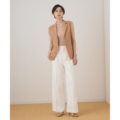 ANAYI パンツスーツ ANAYI スラックス パンツ ウールツイルストレッチストレート