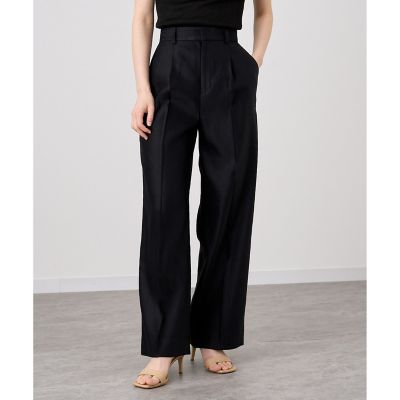 ANAYI シルク　ストライプ　ワイドパンツ trim_ofany_item8255dfae6c4111e