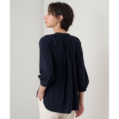 ブラウス シャツ コンパクトサテンステッチタイ　ブラウス レディース コンパクトサテンステッチタイブラウス | ANAYI/アナイ | 三越