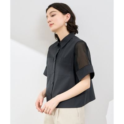 【極美品】 ANAYI アナイ タイプライターフレア袖ブラウス 白 M 38 シャツ/ブラウス|トップス|商品一覧｜ANAYI OFFICIAL ONLINE