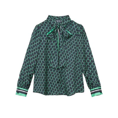 anayi【大人気即完売】ベルトパターンプリント ブラウス ANAYI（アナイ）の「ベルトパターンプリント ブラウス（シャツ