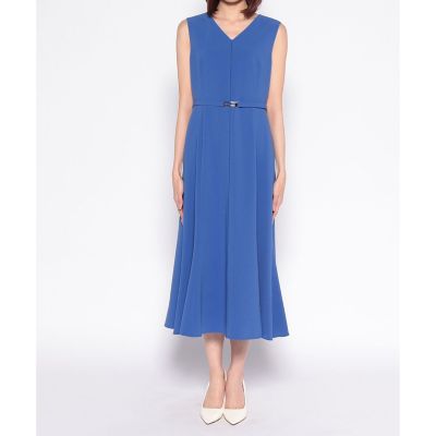 2023♡ANAYI ストレッチクロスベルト付きワンピース 36 オケージョン 2023♡ANAYI ストレッチクロスベルト付きワンピース 36
