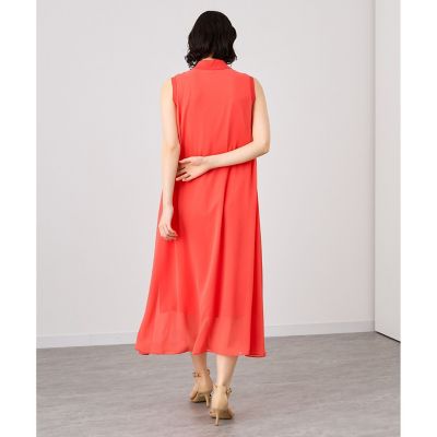 シフォンコンビスキッパー衿　ワンピース