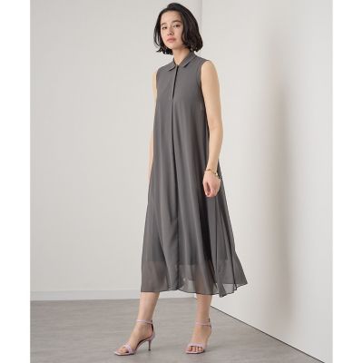 シフォンコンビスキッパー衿　ワンピース