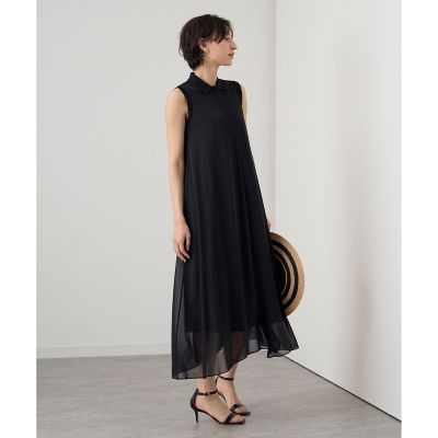 シフォンコンビスキッパー衿　ワンピース