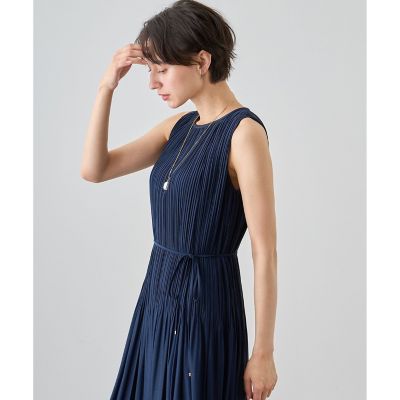 ANAYI ウールジャージーヘムフレア ワンピース