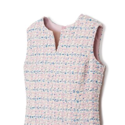 美品⭐︎アナイ⭐︎オケージョンワンピース⭐︎38⭐︎ Eternal Line 2025】ミックスツイードフレア