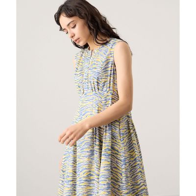 アナイ ANAYI アナイ ドットプリント タックワンピース サイズ34