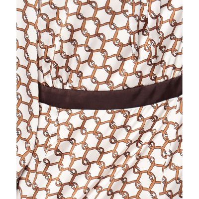 MM様美品 ANAYI アナイ ベルトパターンプリントワンピース ロング ANAYI（アナイ）の「ベルトパターンプリント ワンピース