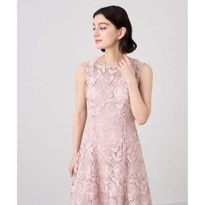 フラワーメッシュフレア　ワンピース