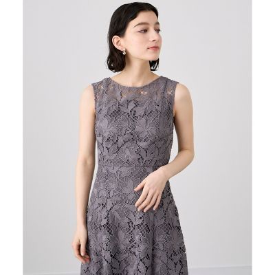 フラワーメッシュフレア　ワンピース