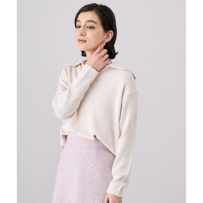 ANAYI｜ブライトリリヤーン襟付き プルオーバー | Rakuten