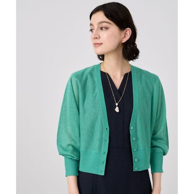 シアーレーヨン天竺ショート　カーディガン