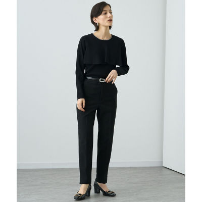新品☆ANAYI リネンレーヨンタックスリーブコート/セオリー、23区、ロペ セットアップ対応商品】リネンストレッチダブル ジャケット