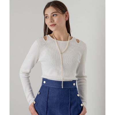 新品 タグ付きANAYI アナイ レーヨンナイロンショルダースリットプルオーバー レーヨンナイロンショルダースリット プルオーバー | ANAYI