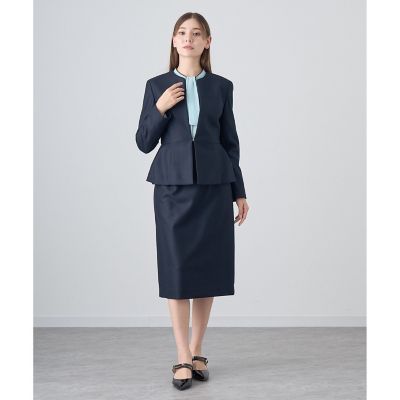 【セットアップ対応商品】ウールツイルジャージタイトスカート