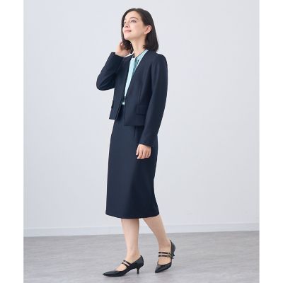 【セットアップ対応商品】ウールツイルジャージタイトスカート