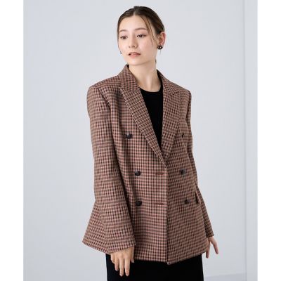 美品 ANAYI アナイ 定価5万 チェックダブルジャケット 美品 ANAYI アナイ 定価5万 チェックダブルジャケット