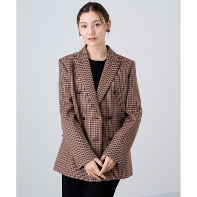 ANAYI ガンクラブチェック ジャケット／アナイ ダブルジャケット