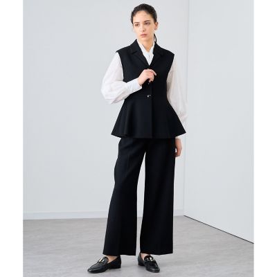 IENA 　黒ペプラムジレ IENA｜ペプラムジレ | Rakuten Fashion(楽天ファッション／旧