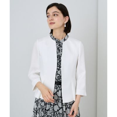 リネン調バスケットペプラムジャケット | ANAYI/アナイ | 三越伊勢丹  