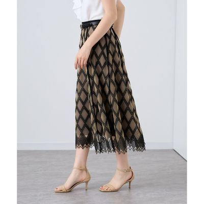 ダイヤエンブロイダリーフレア スカート | ANAYI/アナイ | 三越