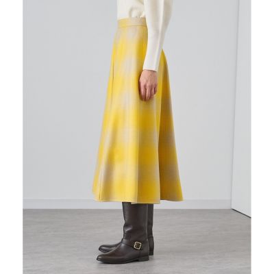 ANAYI｜チェックタックフレア スカート | Rakuten Fashion(楽天