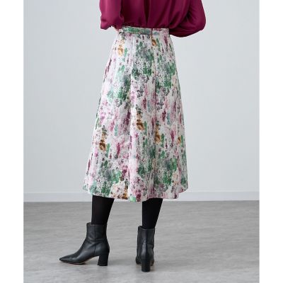 ANAYI ジャガードレース プリーツスカート 36 ミントグリーン ANAYI ジャガードレース プリーツスカート 36 ミントグリーン